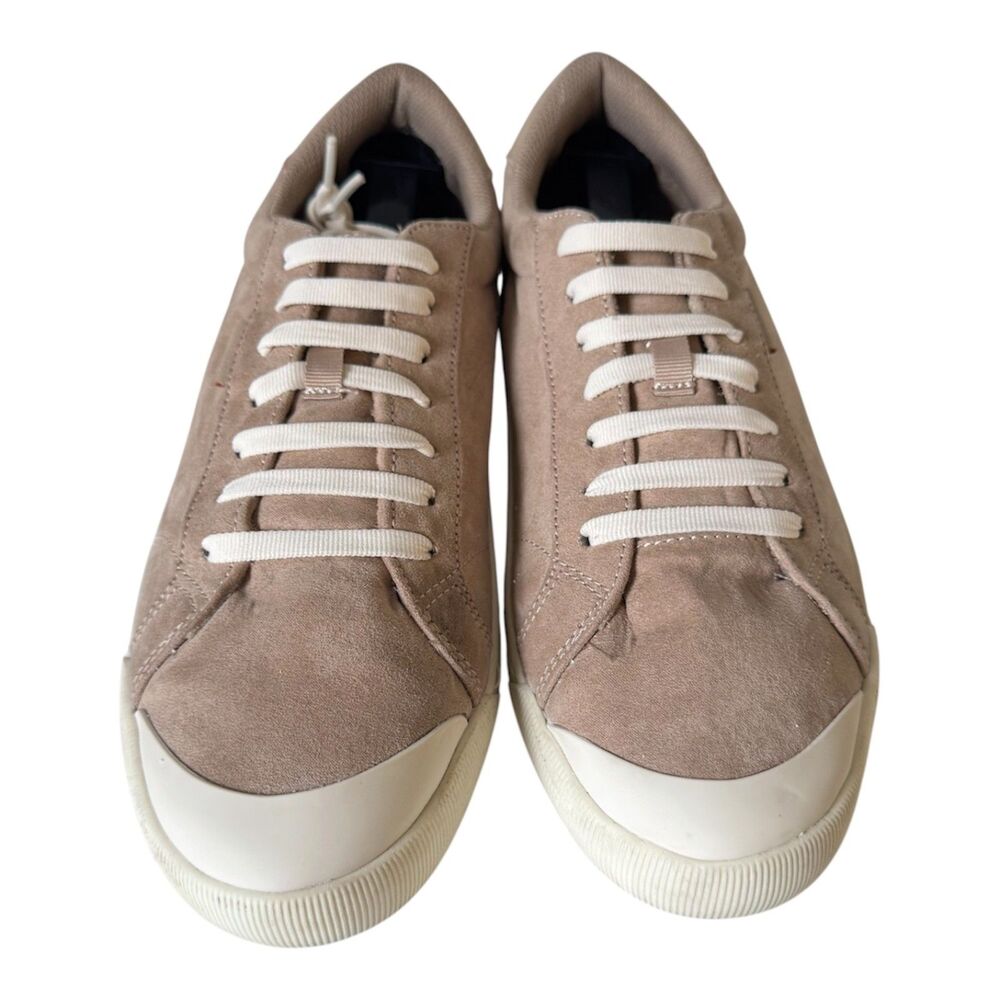 Dr Scholl's Time Off Taupe Suede Sneakers Wide Womens 10 W NO INSOLES AS-IS